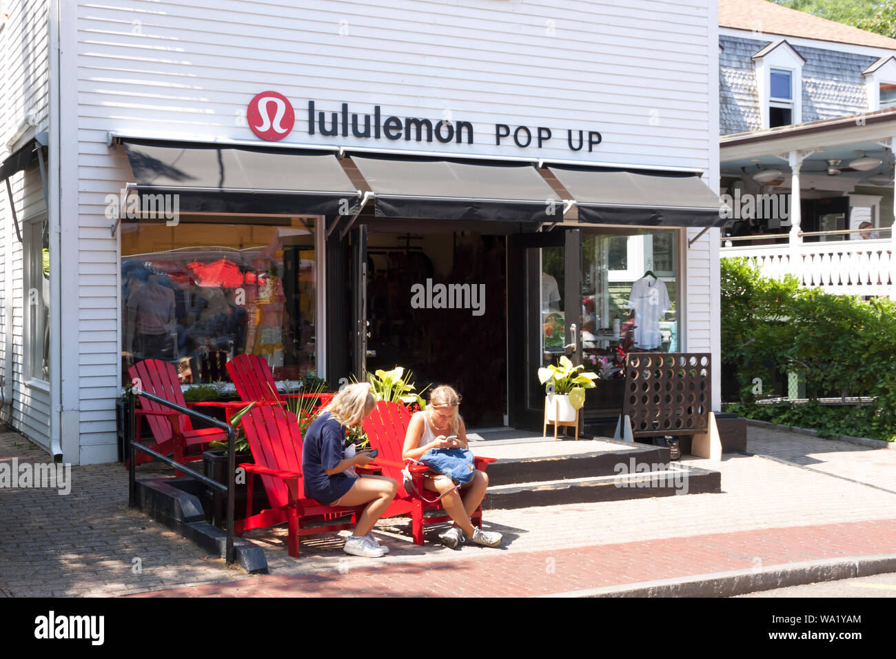 Lululemon Pop-up-Store Stockfoto