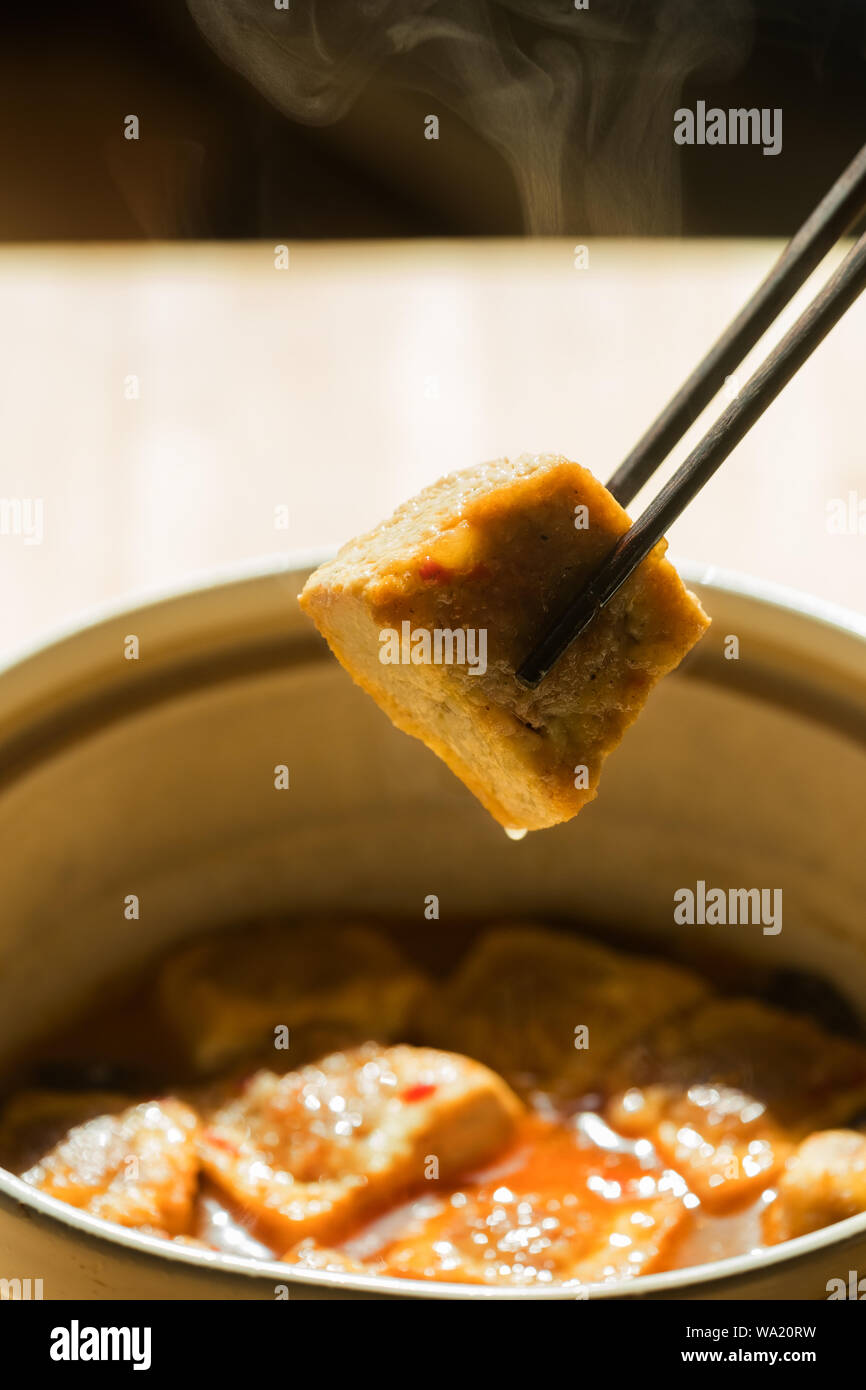 Gefüllte tofu Stockfoto