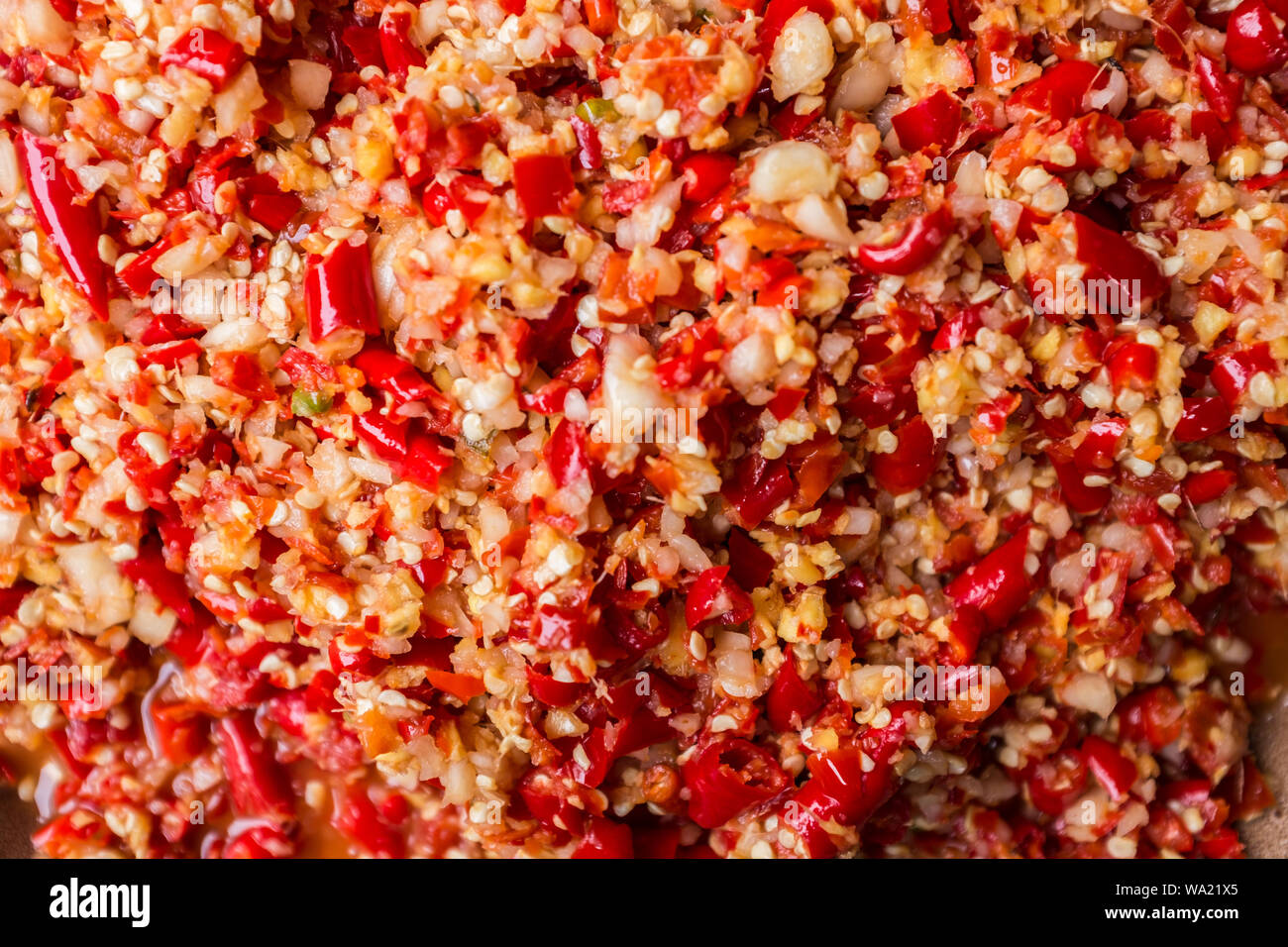 Chili-sauce Stockfoto