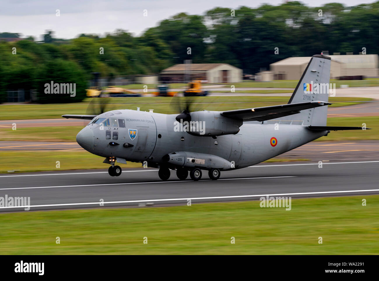 Rumänische Air Force C-27 J Spartan im Royal International Air Tattoo 2019 Stockfoto