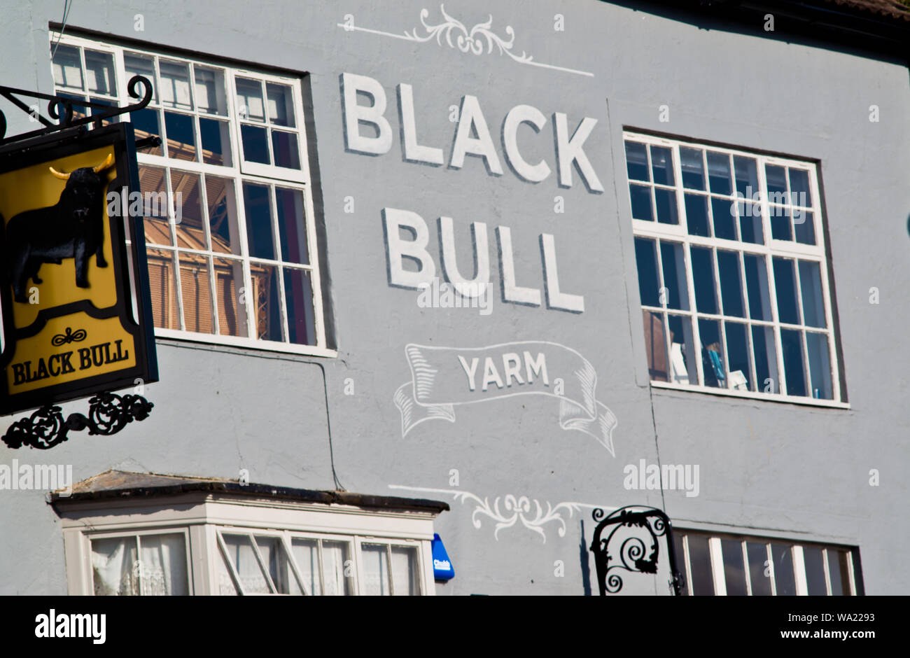 Die schwarzen Stier, Yarm on Tees, England Stockfoto