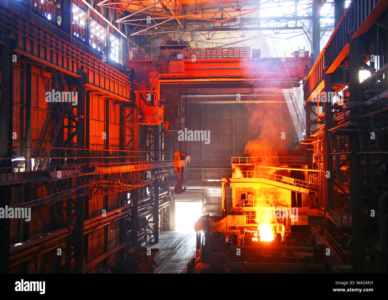 Stahlwerke Stockfoto