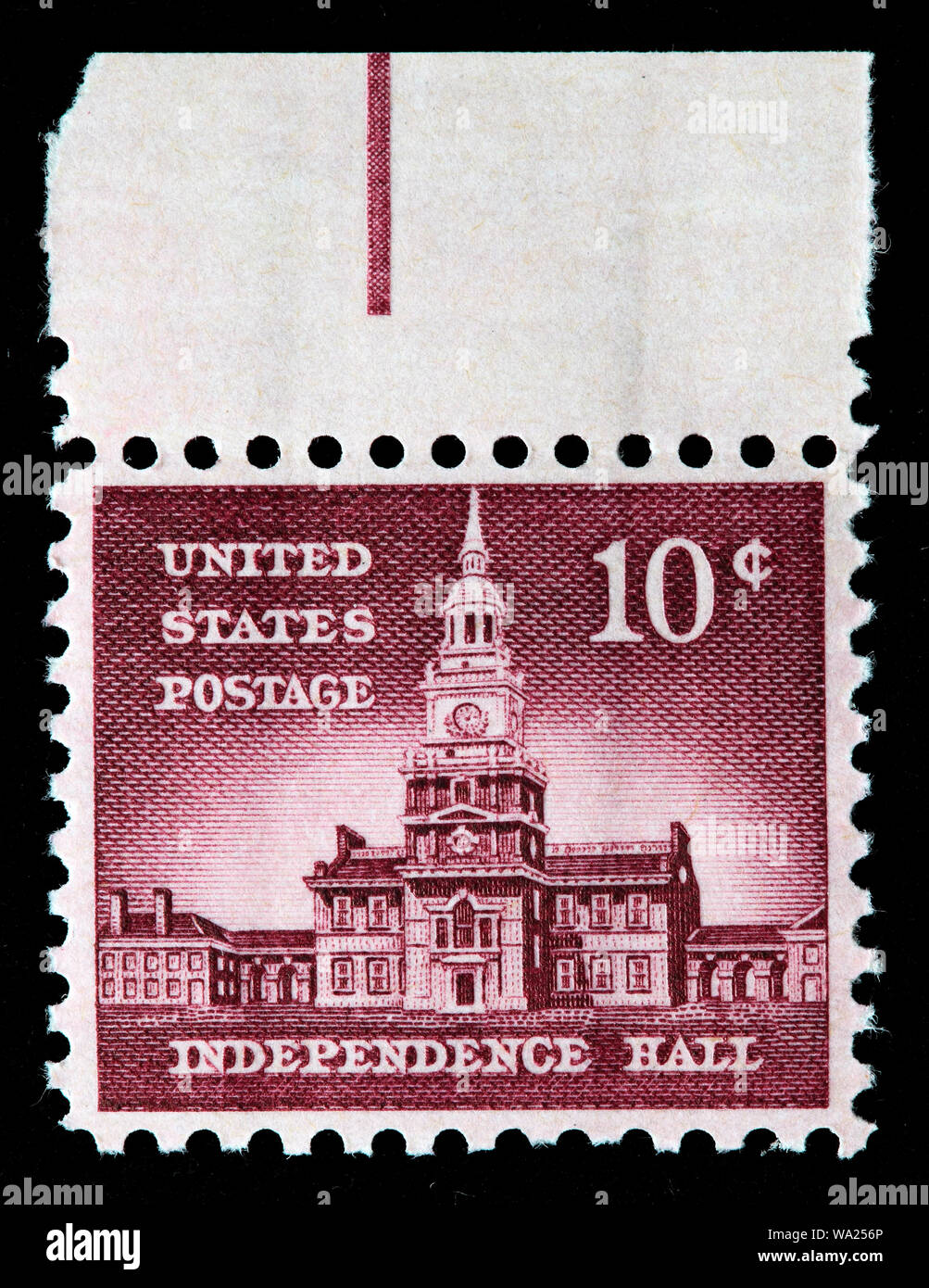 Die Independence Hall, 1753, Philadelphia, Pennsylvania, Briefmarke, USA, 1956 Stockfoto