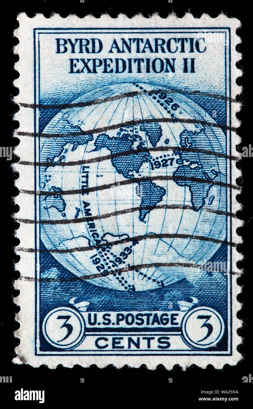 Richard E. Byrd Antartic Expedition, Briefmarke, USA, 1933 Stockfoto
