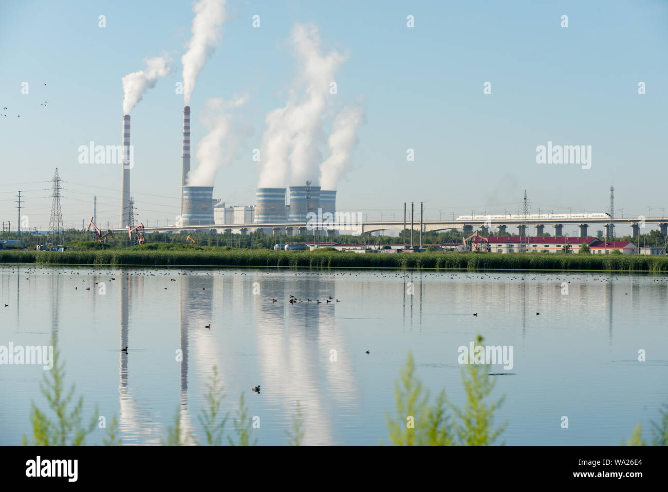 Kraftwerke Stockfoto