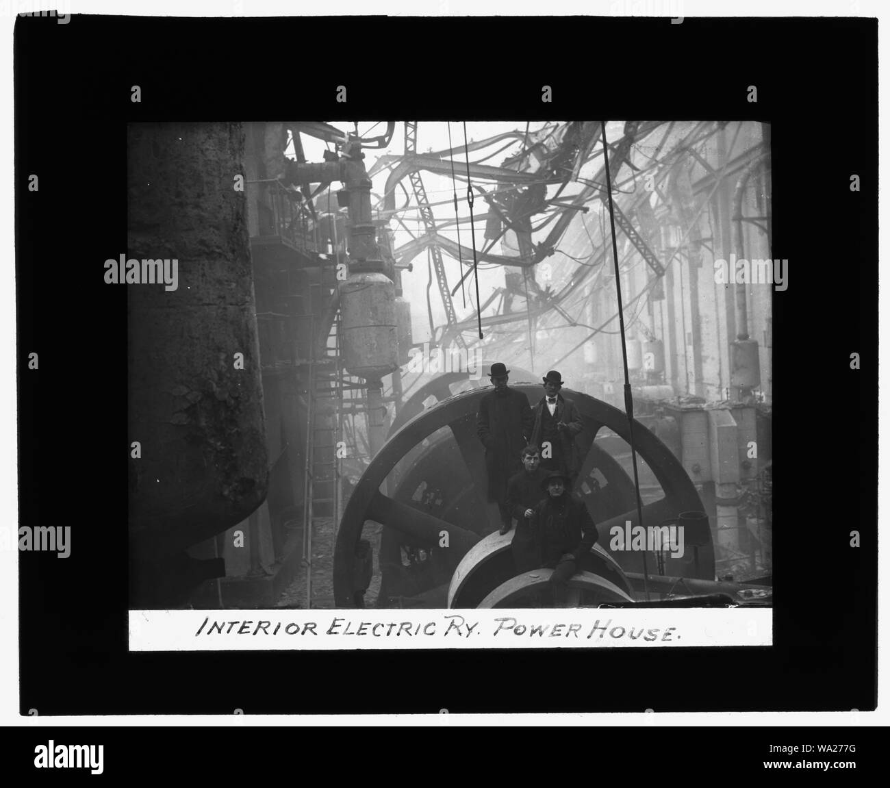 Baltimore Fire, 1904] Innen, Elektrische Ry. Power House Stockfoto