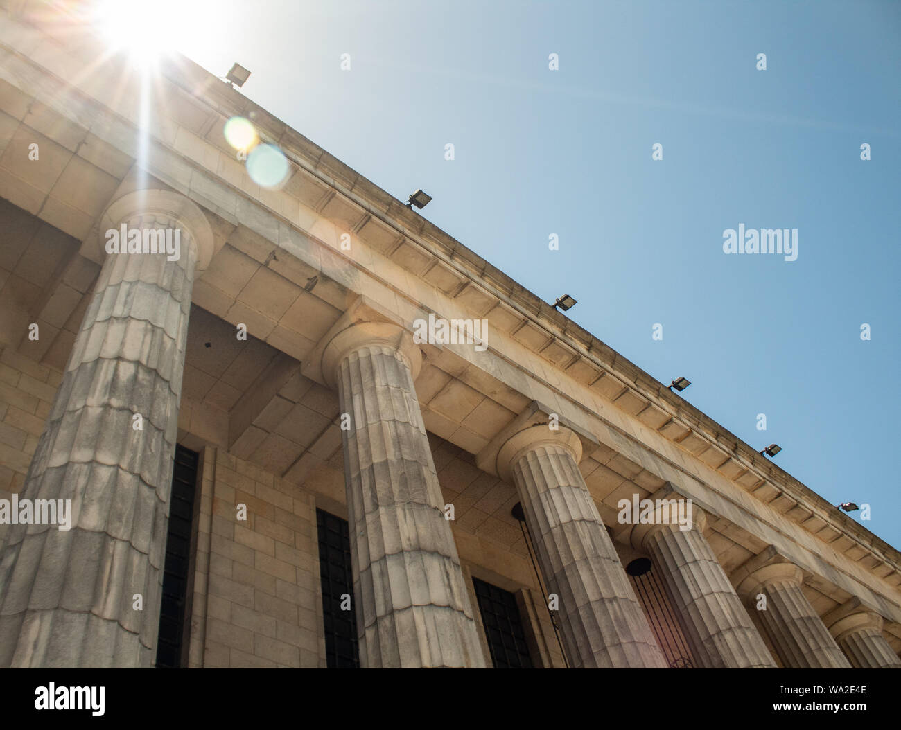 Universidad de Buenos Aires, Estilo de arquitectura griego Stockfoto