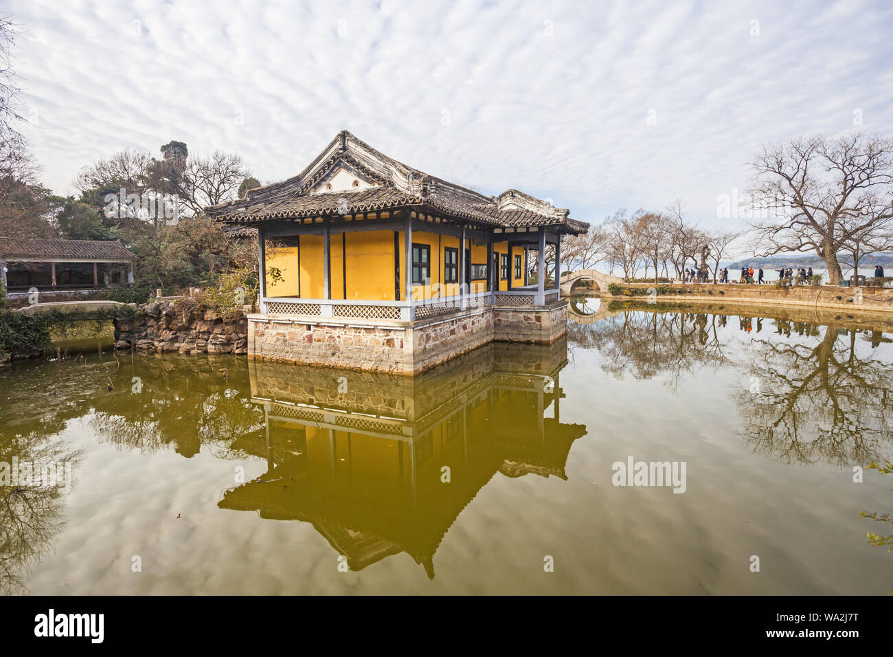 Jiangnan berühmten malerischen Ort - die Schildkröte Kopf Isle Stockfoto