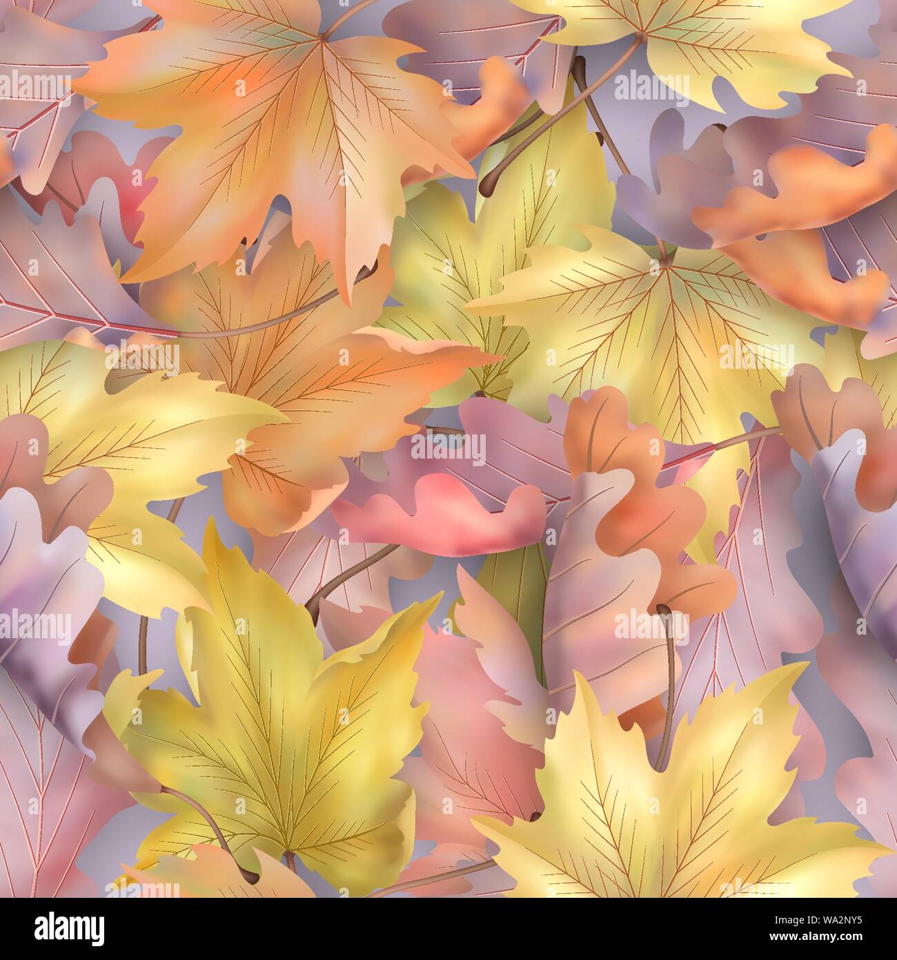 Blätter im Herbst Hintergrund Stock Vektor