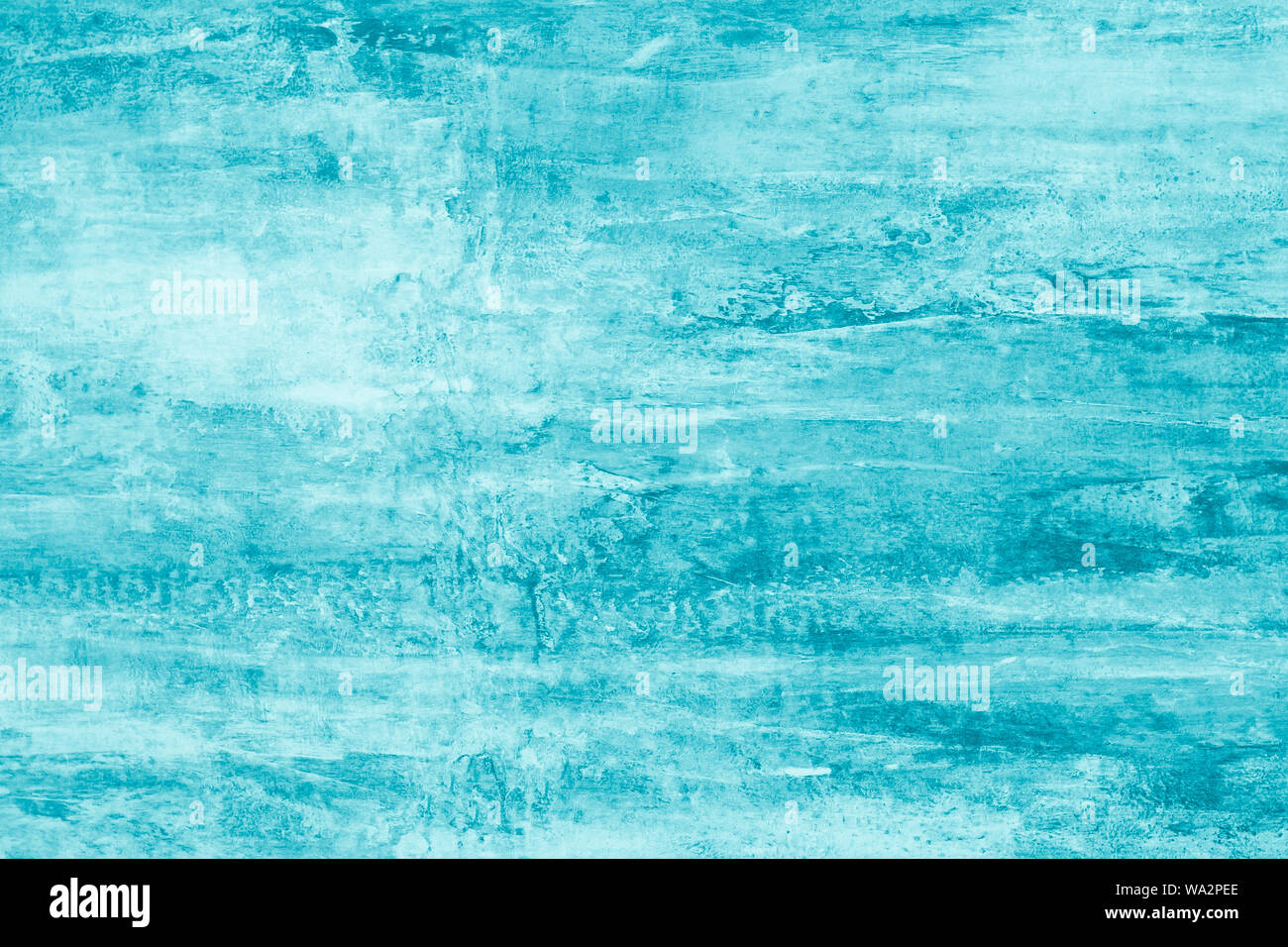 Abstrakte türkis Muster mit Farbe Flecken. Grün lackierten Hintergrund der Aquarellmalerei. Kunst, Aquarelle Malerei Karte im modernen Stil. Vorlage Stockfoto