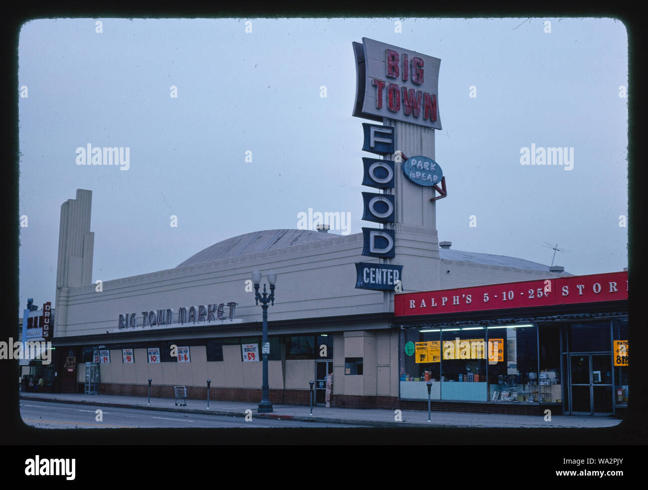 Große Stadt Essen Zentrum, Pico & La Cienega, Los Angeles, Kalifornien Stockfoto