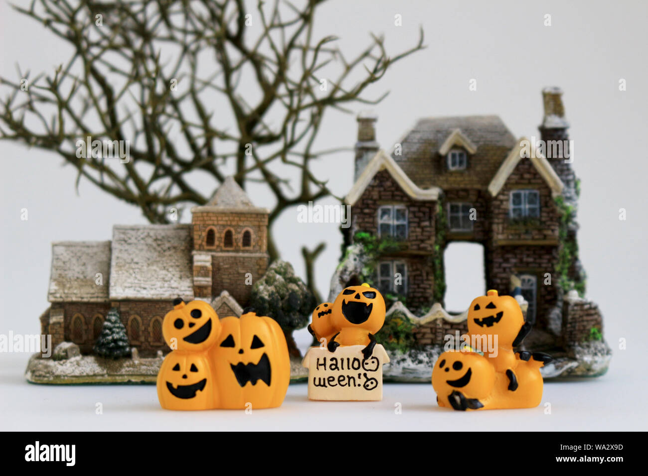 Noch immer leben von Dekoration, Halloween abgebildet Stockfoto