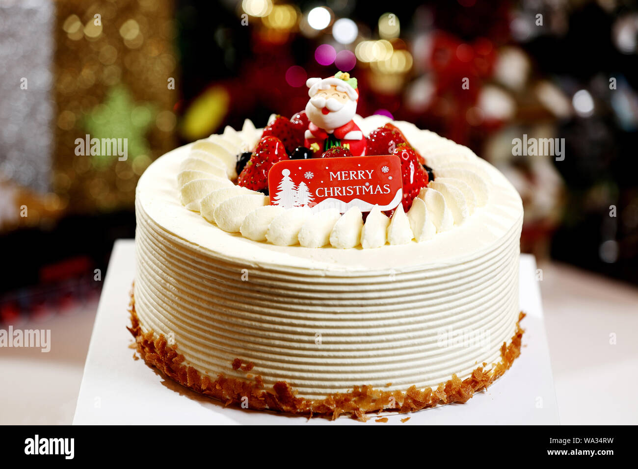 Milch Schokolade Kuchen festival Weihnachten Dessert Stockfoto