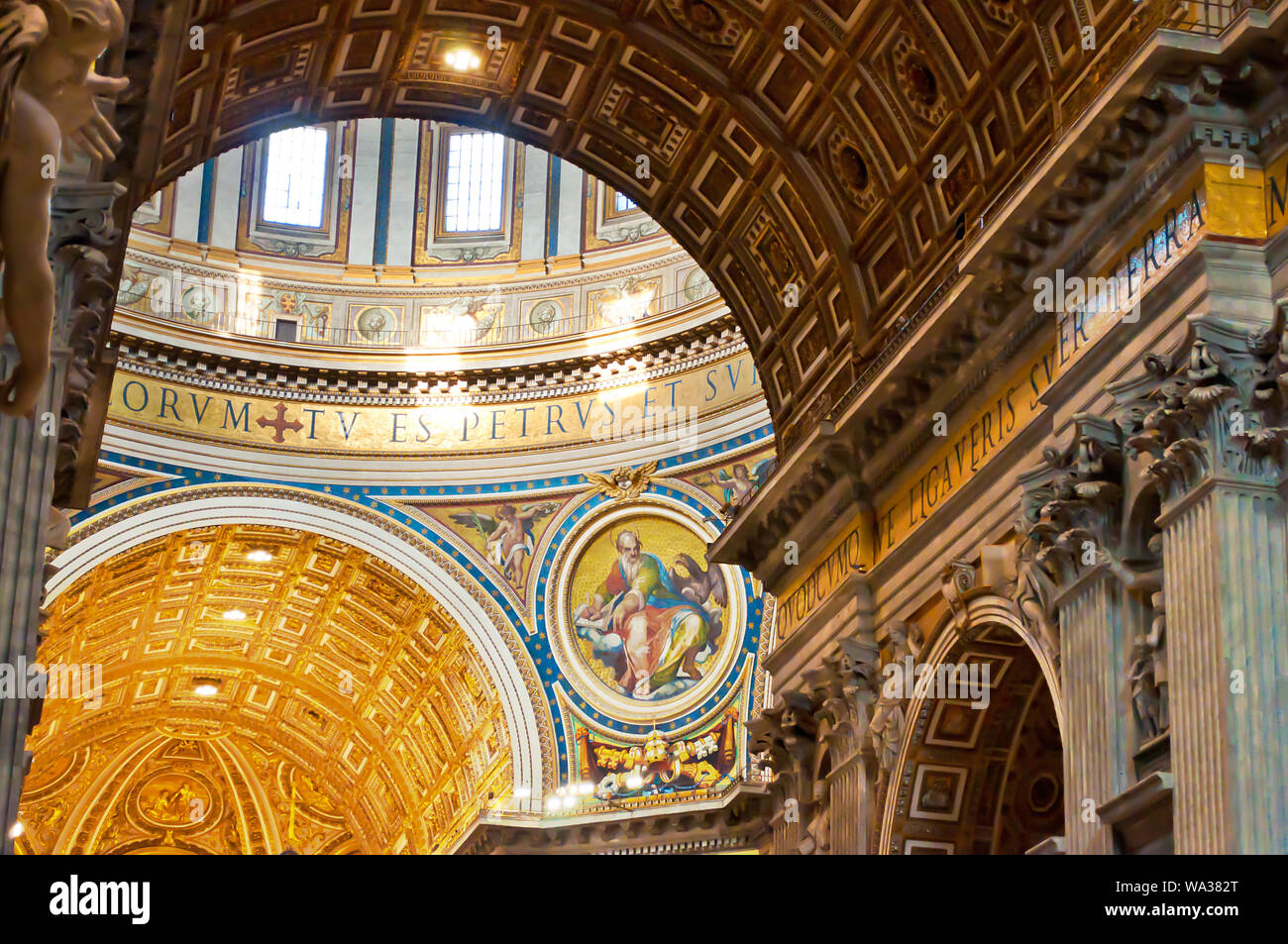 Detalle de los frescos del vaticano Fotos und Bildmaterial in hoher