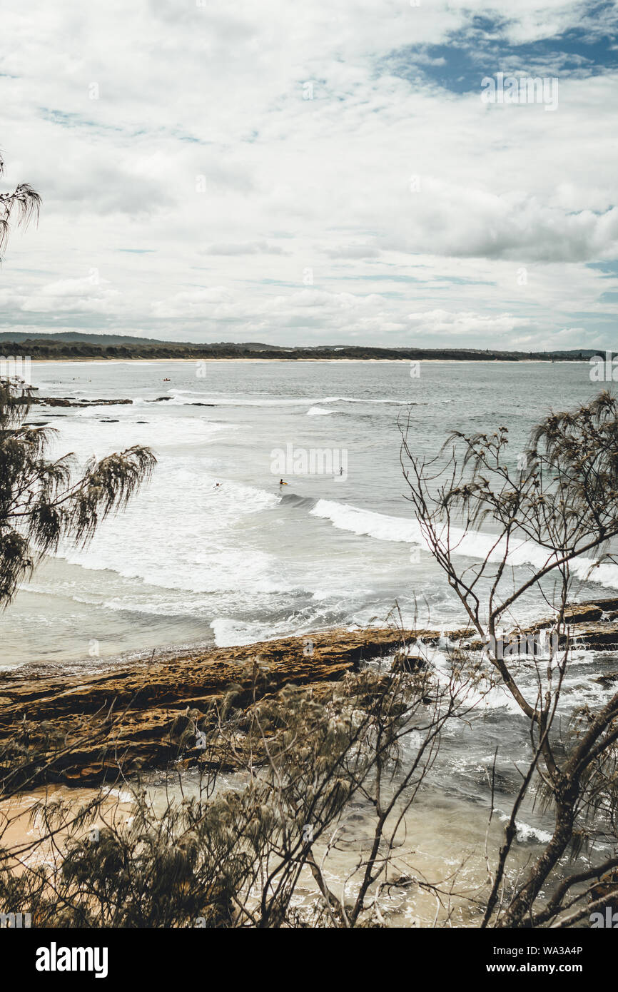 Auf Bartletts Strand, Bonny Hills in der Mitte der Nordküste von New South Wales, Australien. Stockfoto