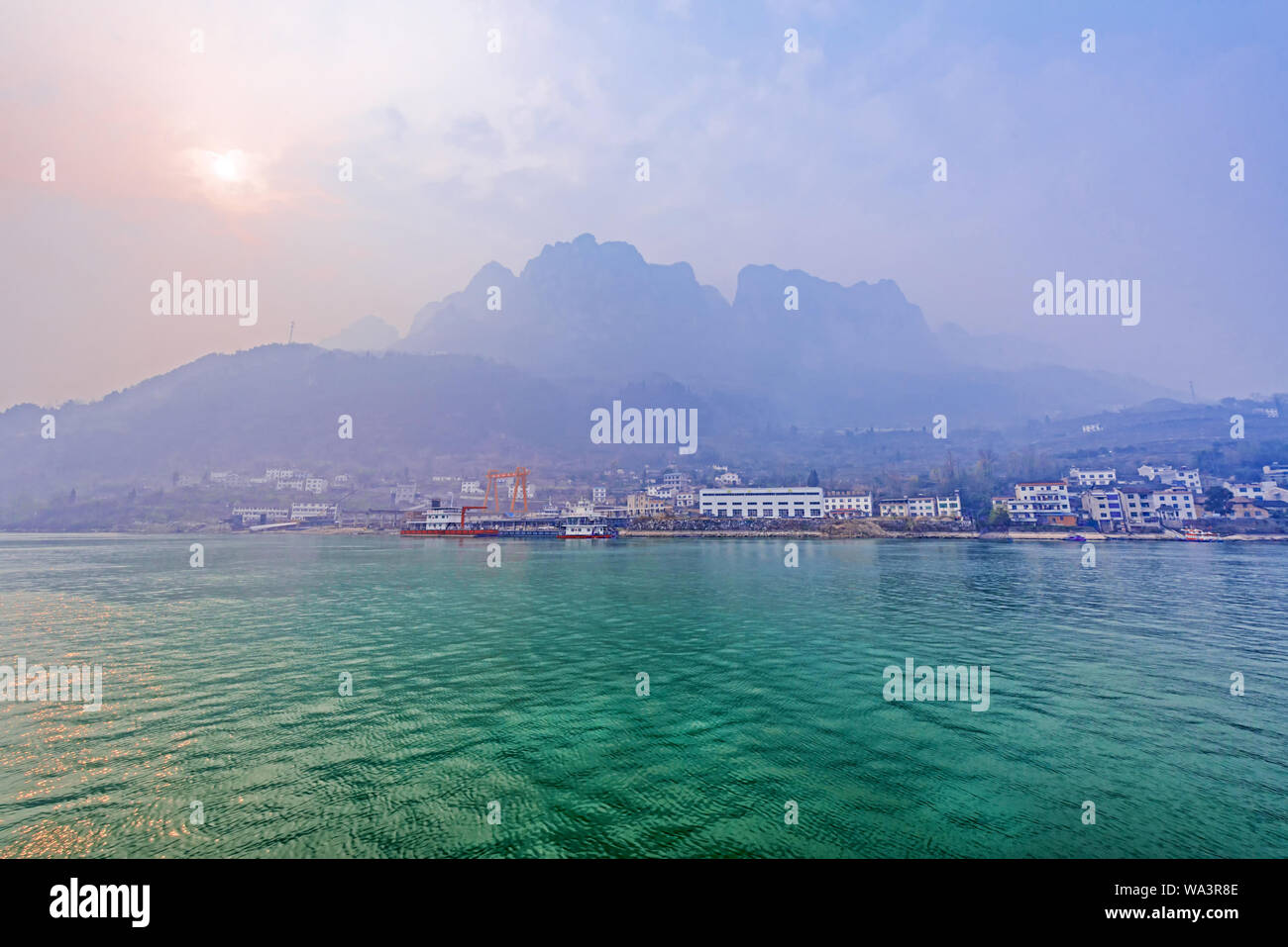 Hubei Yangtze Drei Schluchten Landschaft Stockfoto