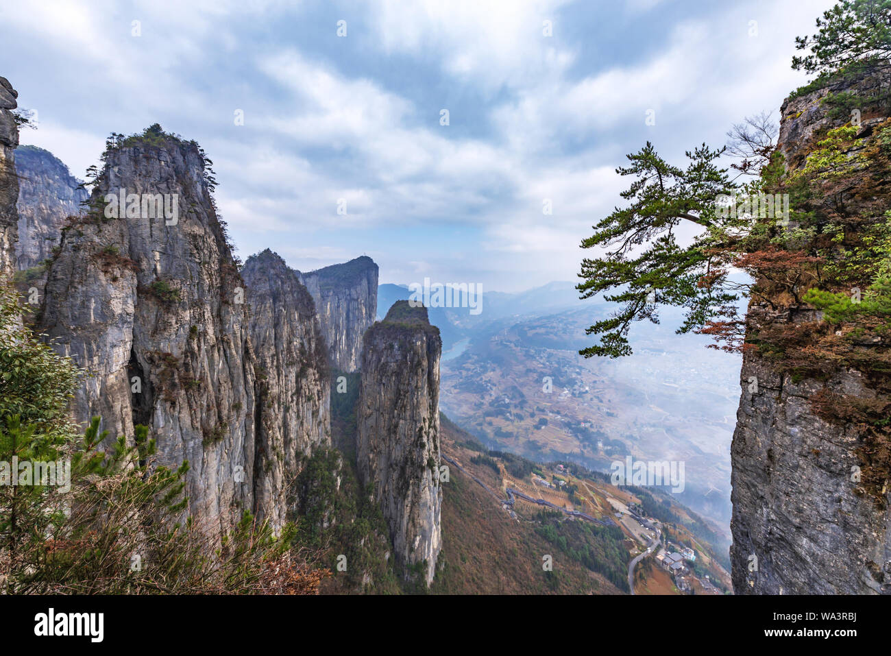 Hubei enshi Grand Canyon Landschaft Stockfoto