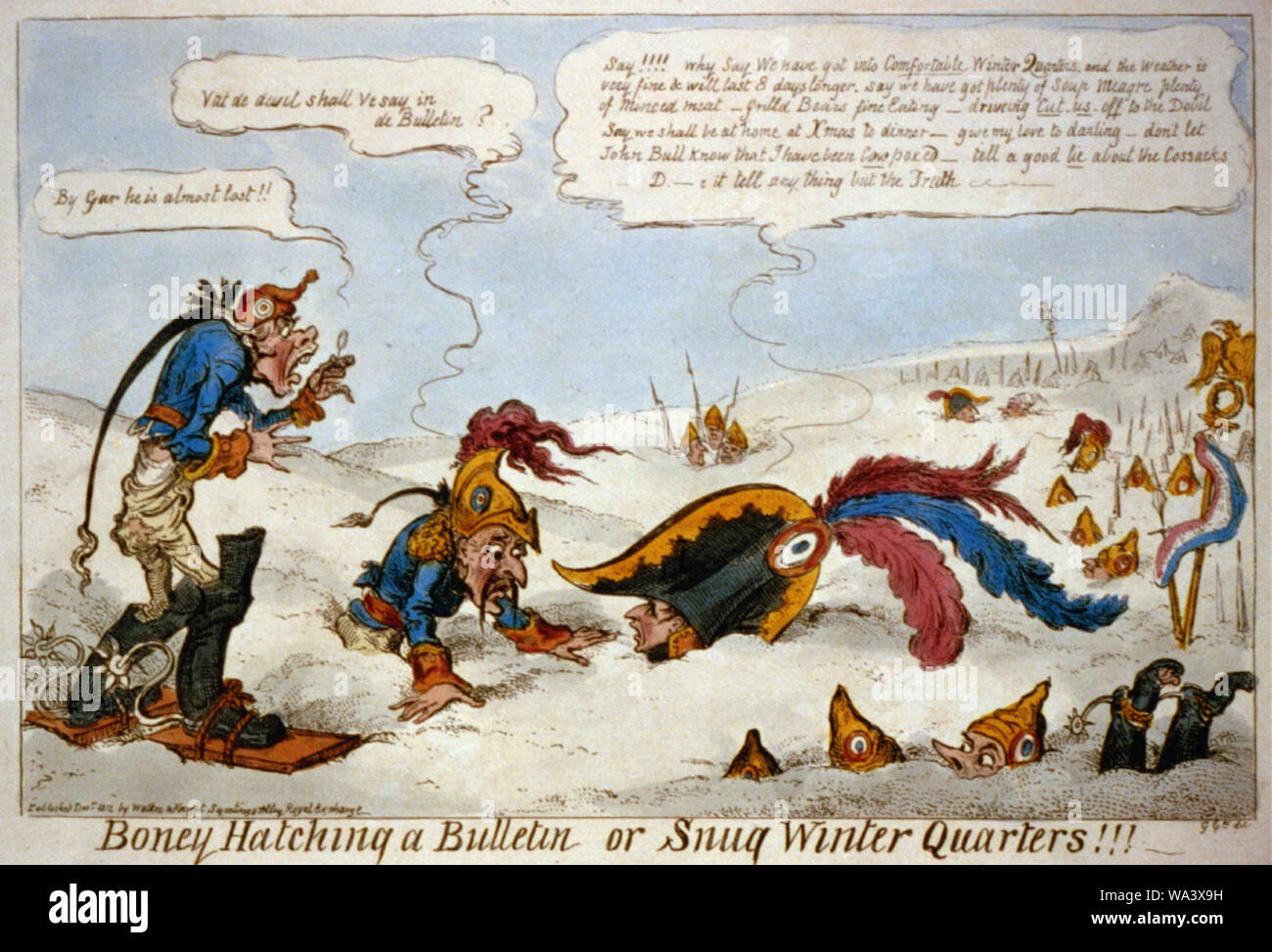 Boney Bruteier ein Bulletin oder gemütlichen Winter Quarters!!! Stockfoto