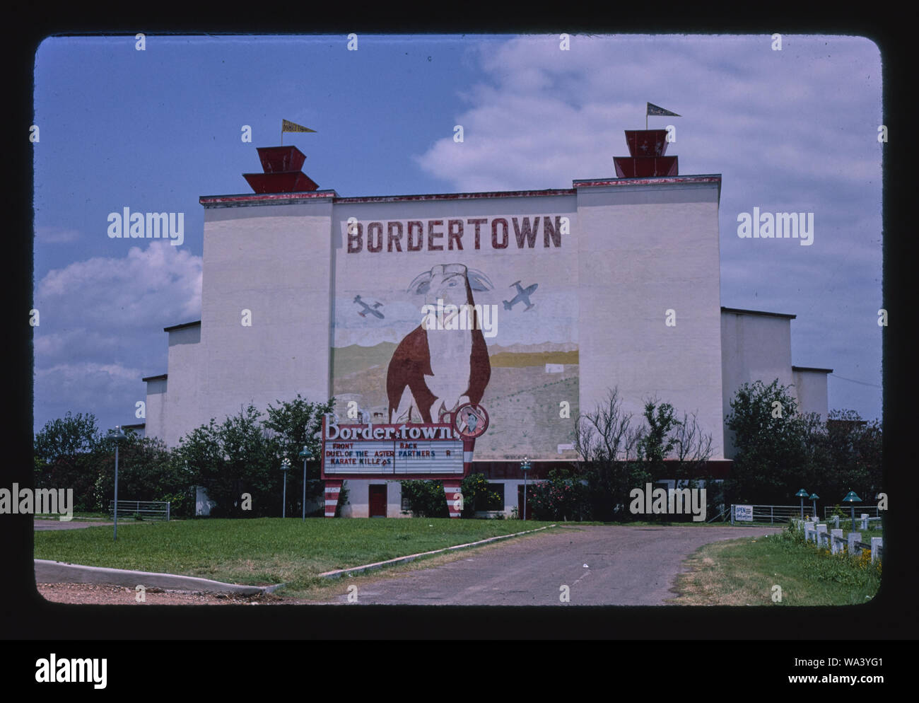Bordertown Drive-In, Laredo, Texas Stockfoto