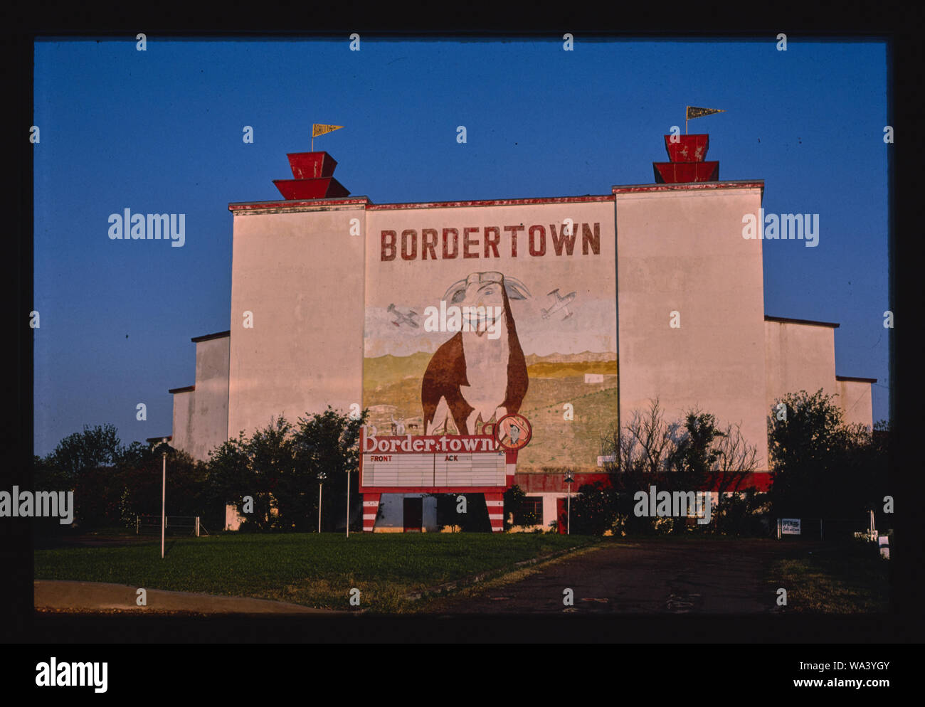 Bordertown Drive-In, Laredo, Texas Stockfoto