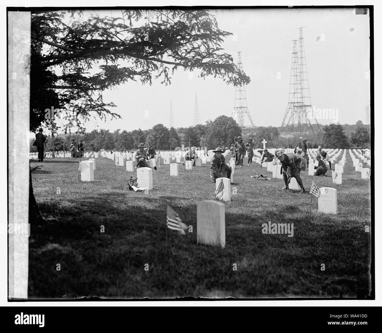 Pfadfinder im Zweiten Weltkrieg abschnitt, Arlington, [5/28/25] Stockfoto