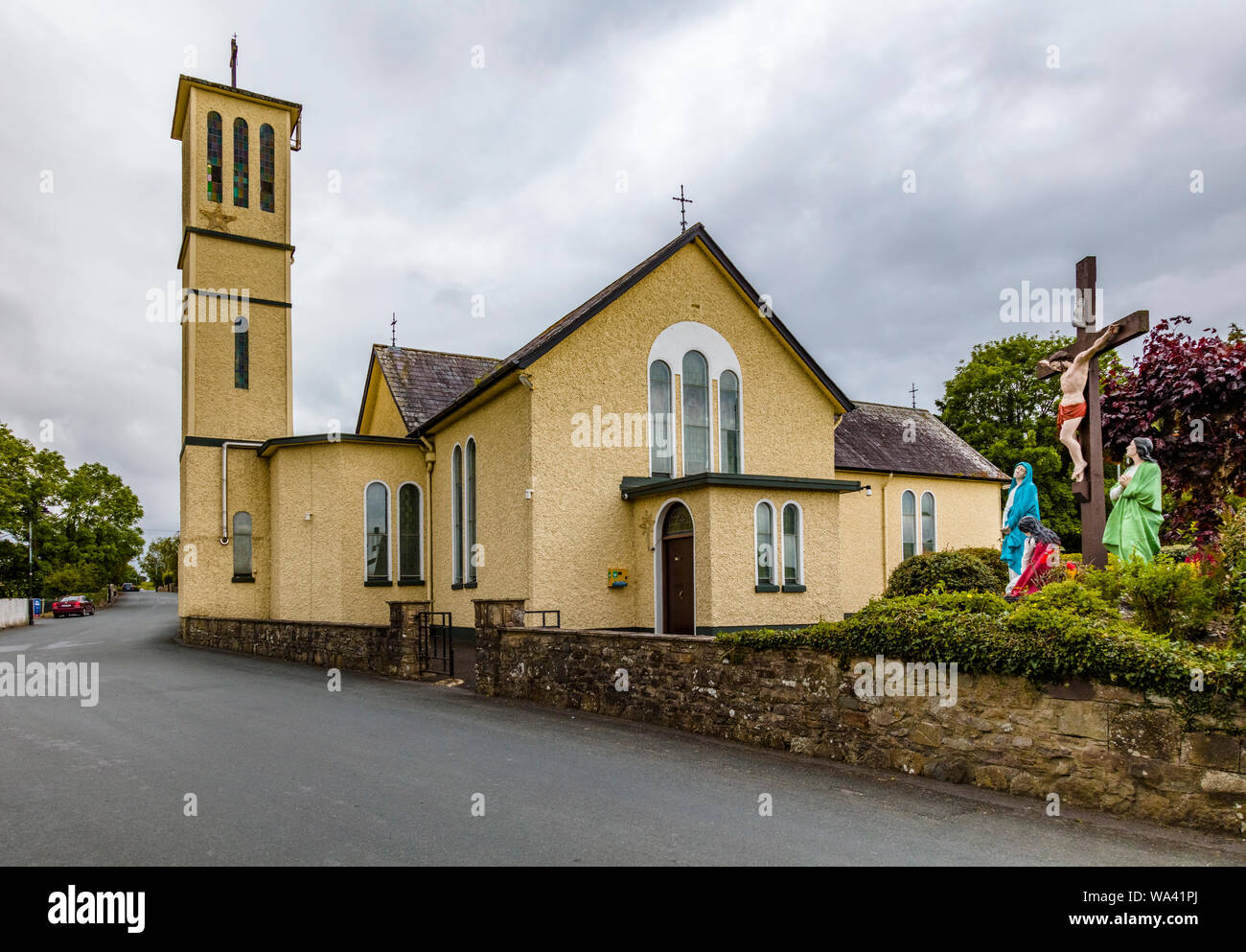 St. Patricks Kirche im Dorf Aghagower im County Mayo Irland Stockfoto