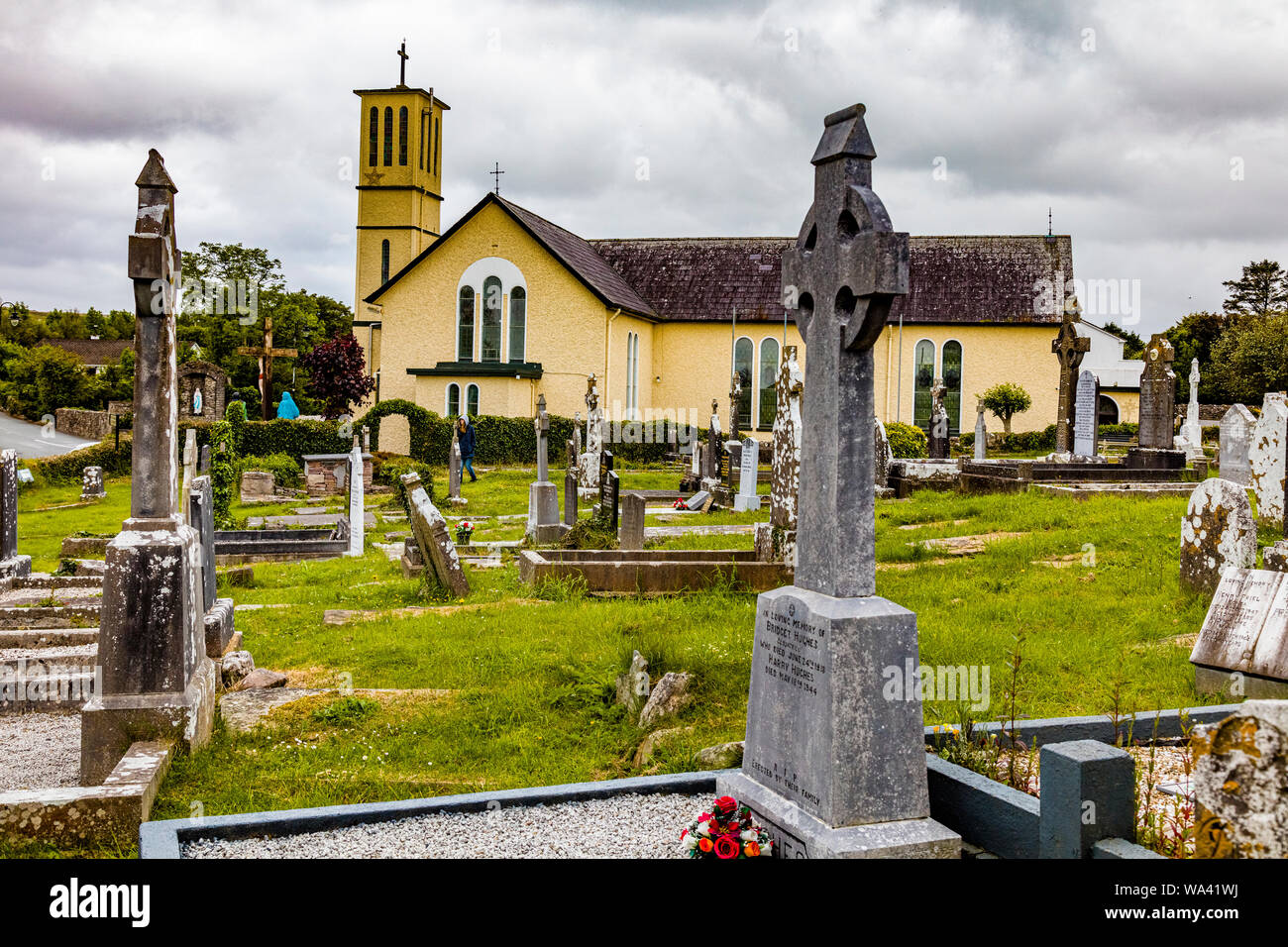 St. Patricks Kirche im Dorf Aghagower im County Mayo Irland Stockfoto