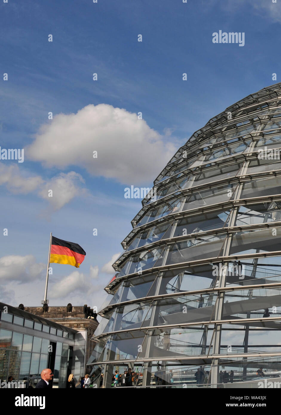 Die Kuppel des Reichstagsgebäudes, Berlin, Deutschland Stockfoto