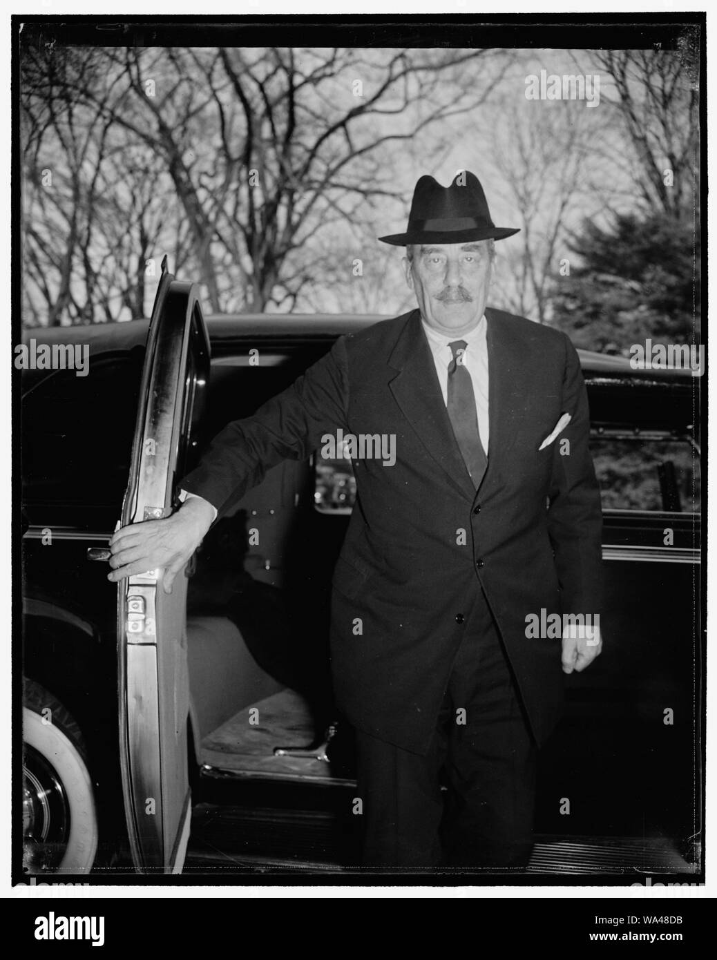 Der britische Botschafter. Washington, D.C., November 18. Der britische Botschafter Sir Ronald Lindsay das Weiße Haus verlassen hatte heute nach einem Gespräch mit Präsident Roosevelt Stockfoto