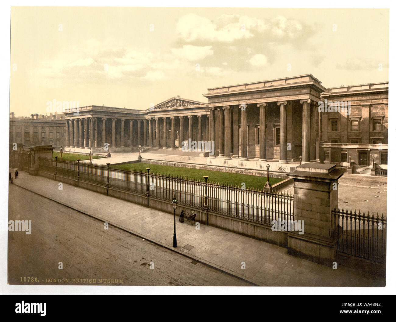 British Museum, London, England; Teil: Blick auf den Britischen Inseln, in der Photochrom print Collection.; Stockfoto