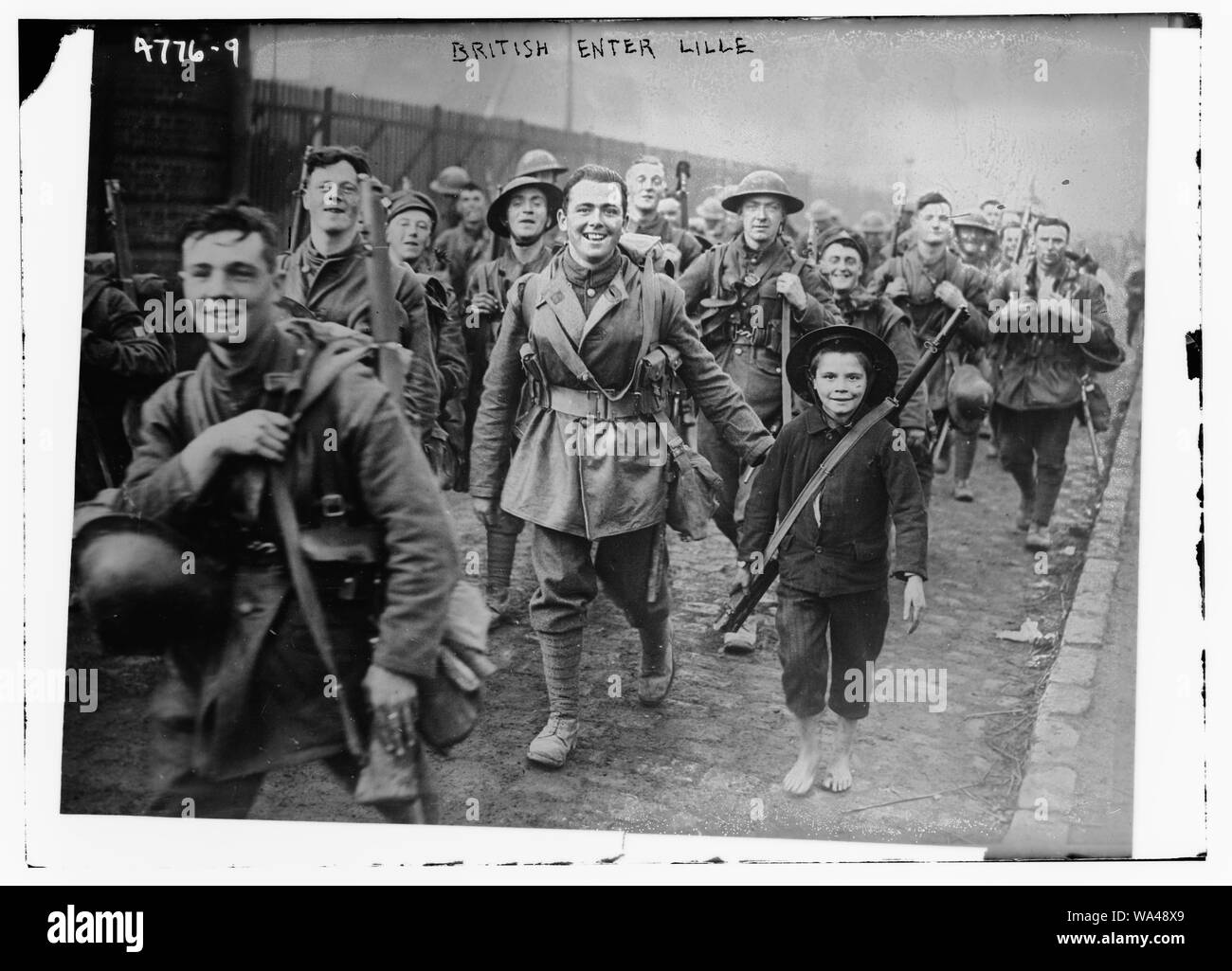 Briten geben Sie Lille Stockfoto