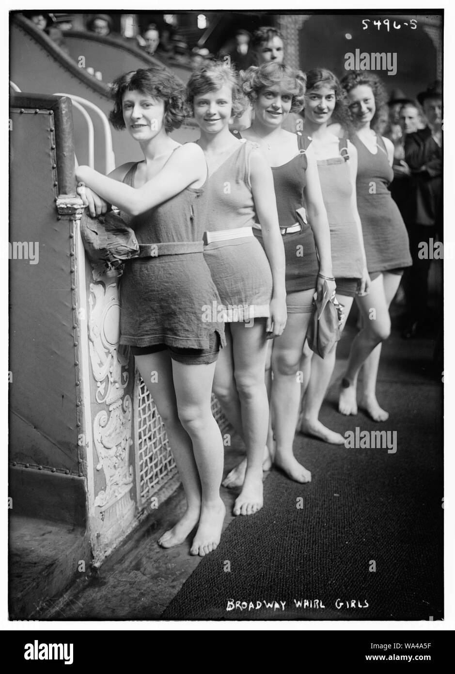 Broadway whirl Mädchen Stockfoto