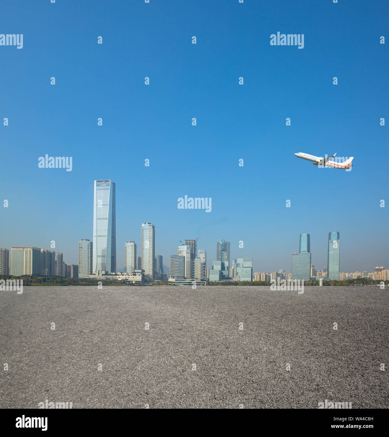 Shenzhen City, nanshan Houhai, Straße Stockfoto