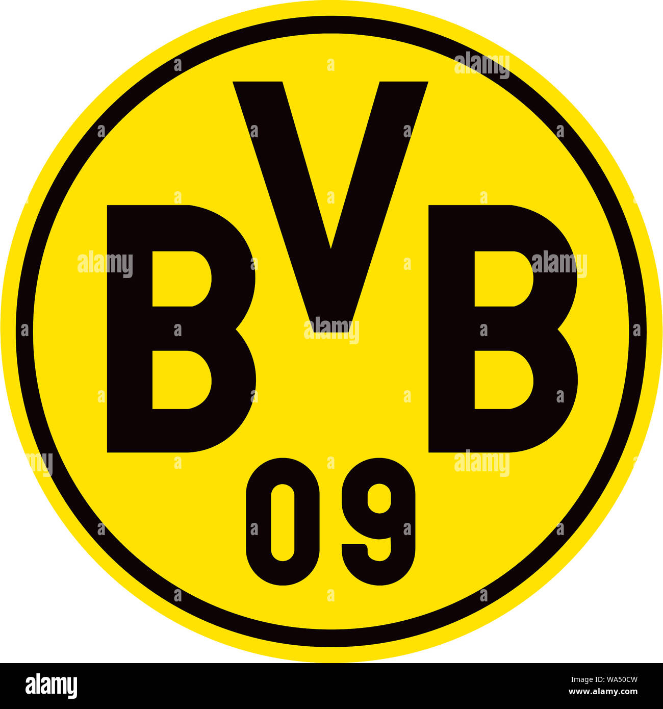 Logo der Deutschen Fußballverein Borussia Dortmund BVB-Deutschland. Stockfoto