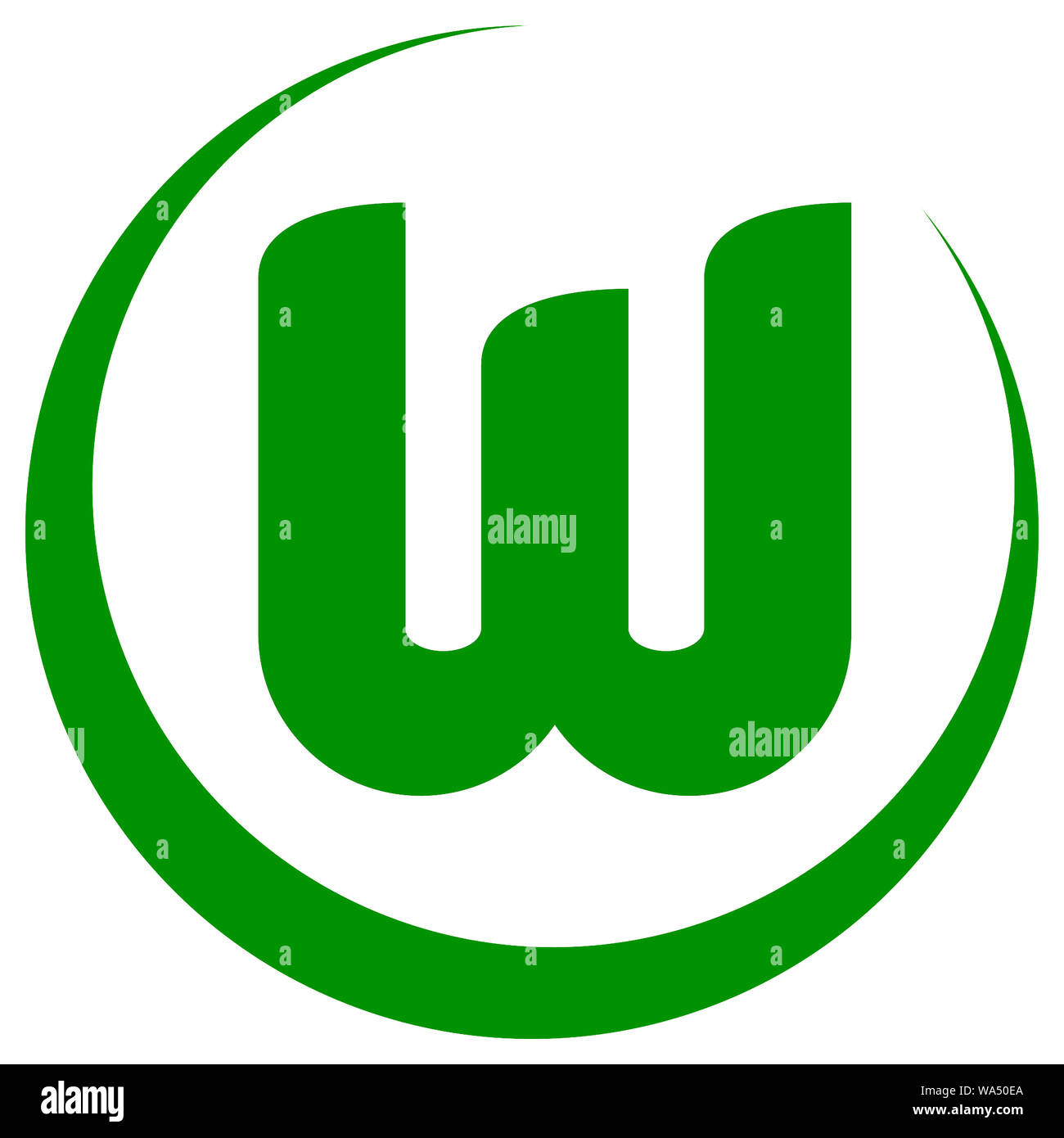 Logo der Deutschen Fußballmannschaft VfL Wolfsburg - Deutschland. Stockfoto