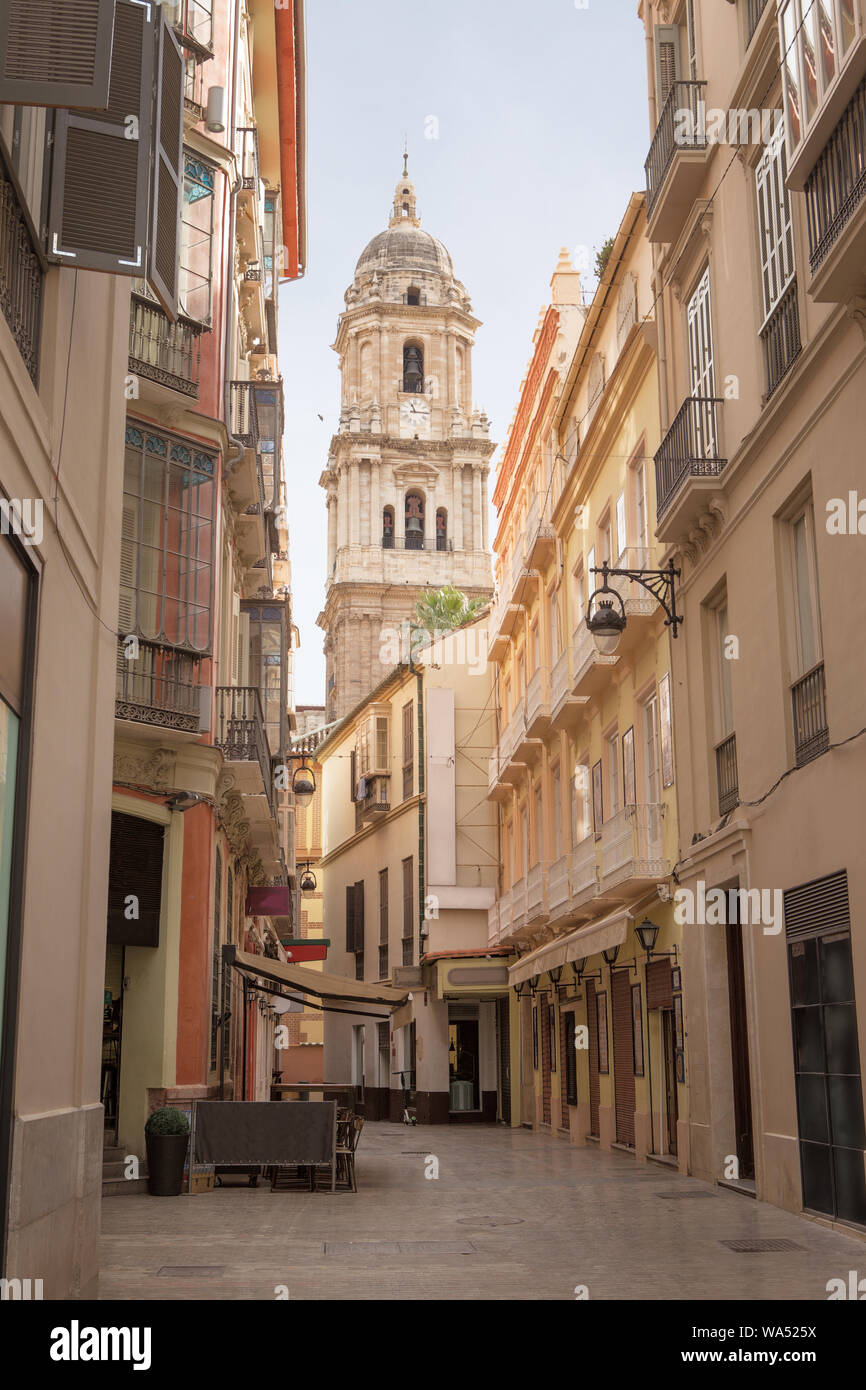 Malaga Architektur Gebäude rund um die Innenstadt Stockfoto