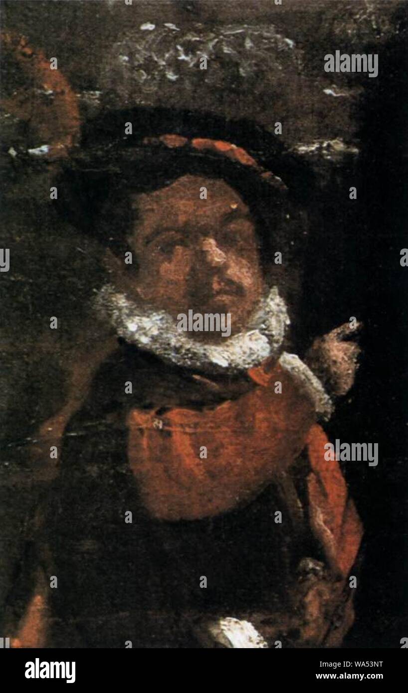 Diego Velázquez - Prinz Baltasar Carlos mit der Count-Duke von Olivares im Royal Mews (Detail) Stockfoto