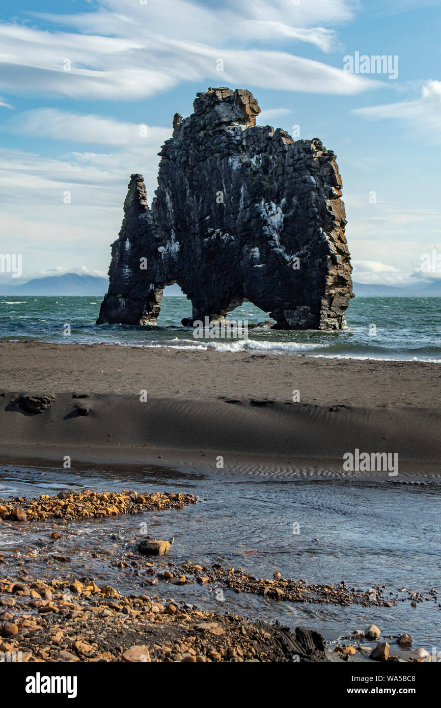 Hvítserkur Rock, Bangor, Island Stockfoto