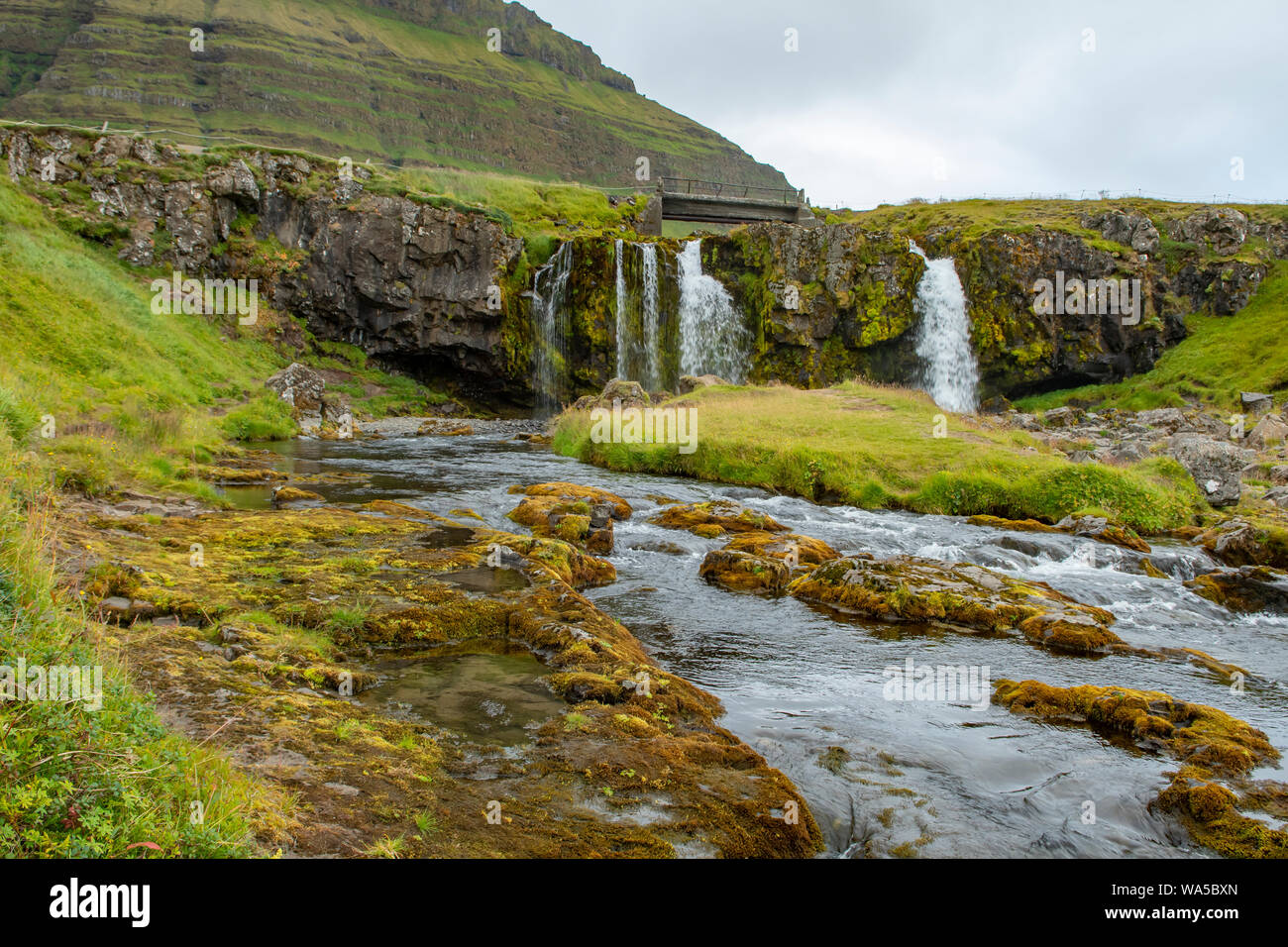 Kirkjufellfoss, Grundarfjordur, Island Stockfoto