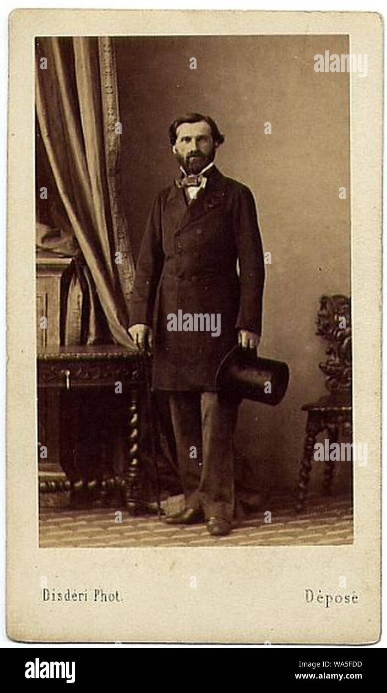 Disderi Adolphe Eugène (1810-1890) - Giuseppe Verdi (1813-1901). Stockfoto