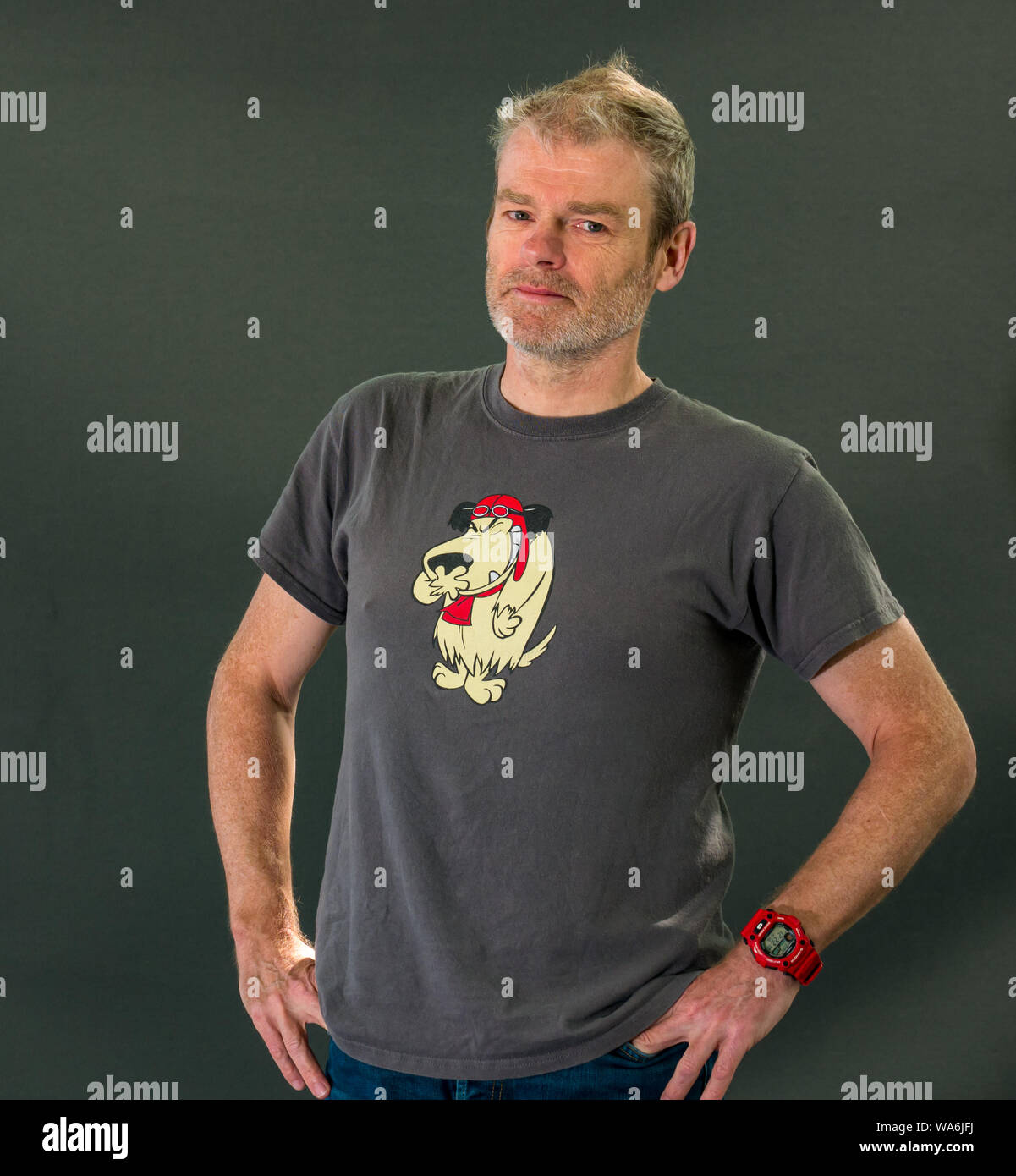 Edinburgh, Schottland, Großbritannien, 18. August 2019. Edinburgh International Book Festival. Im Bild: Mark Haddon, ein englischer Schriftsteller Stockfoto