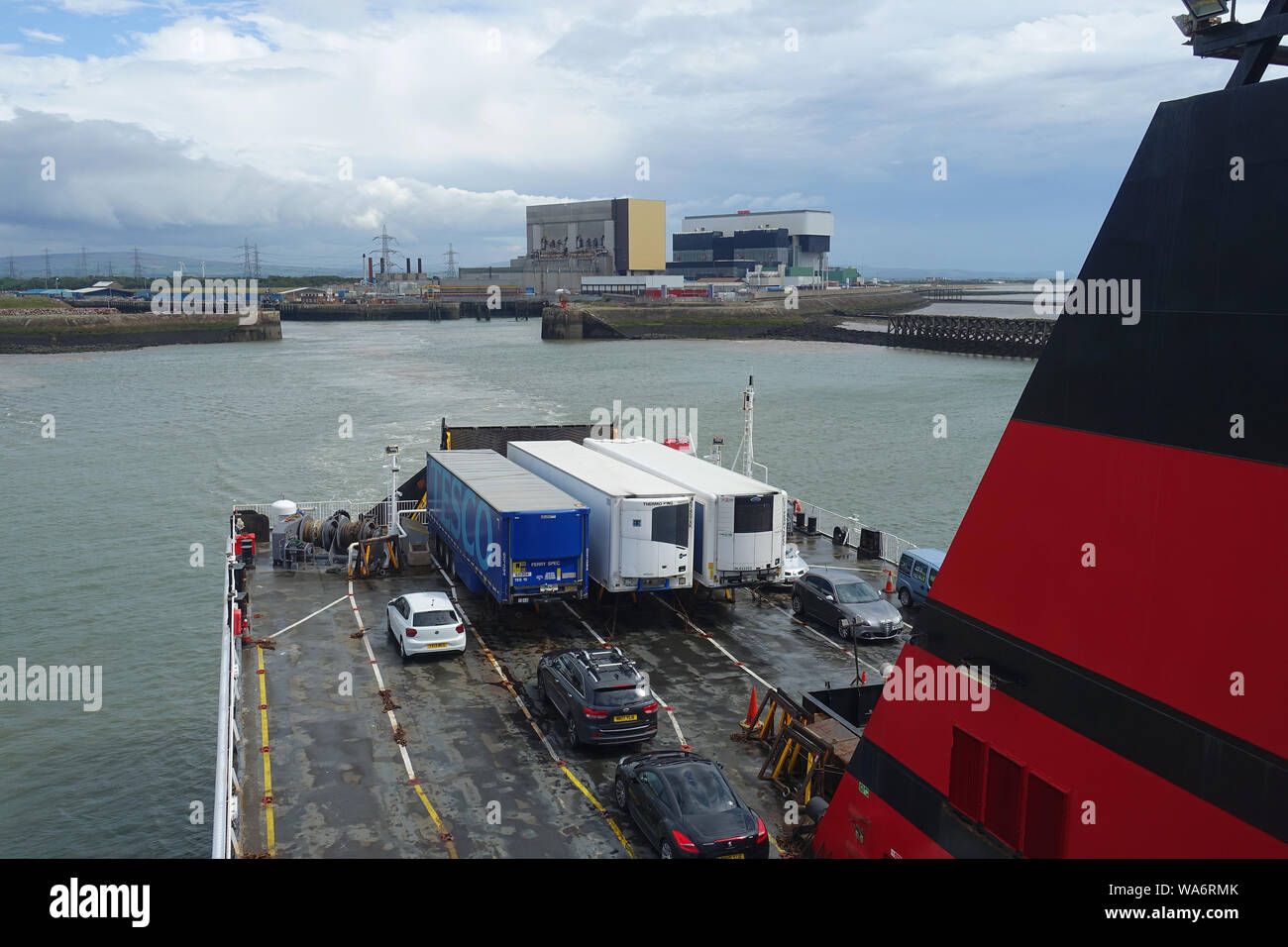 Insel Man Fähre Ben meine Chree nach außen von Heysham, Lancashire gebunden Stockfoto