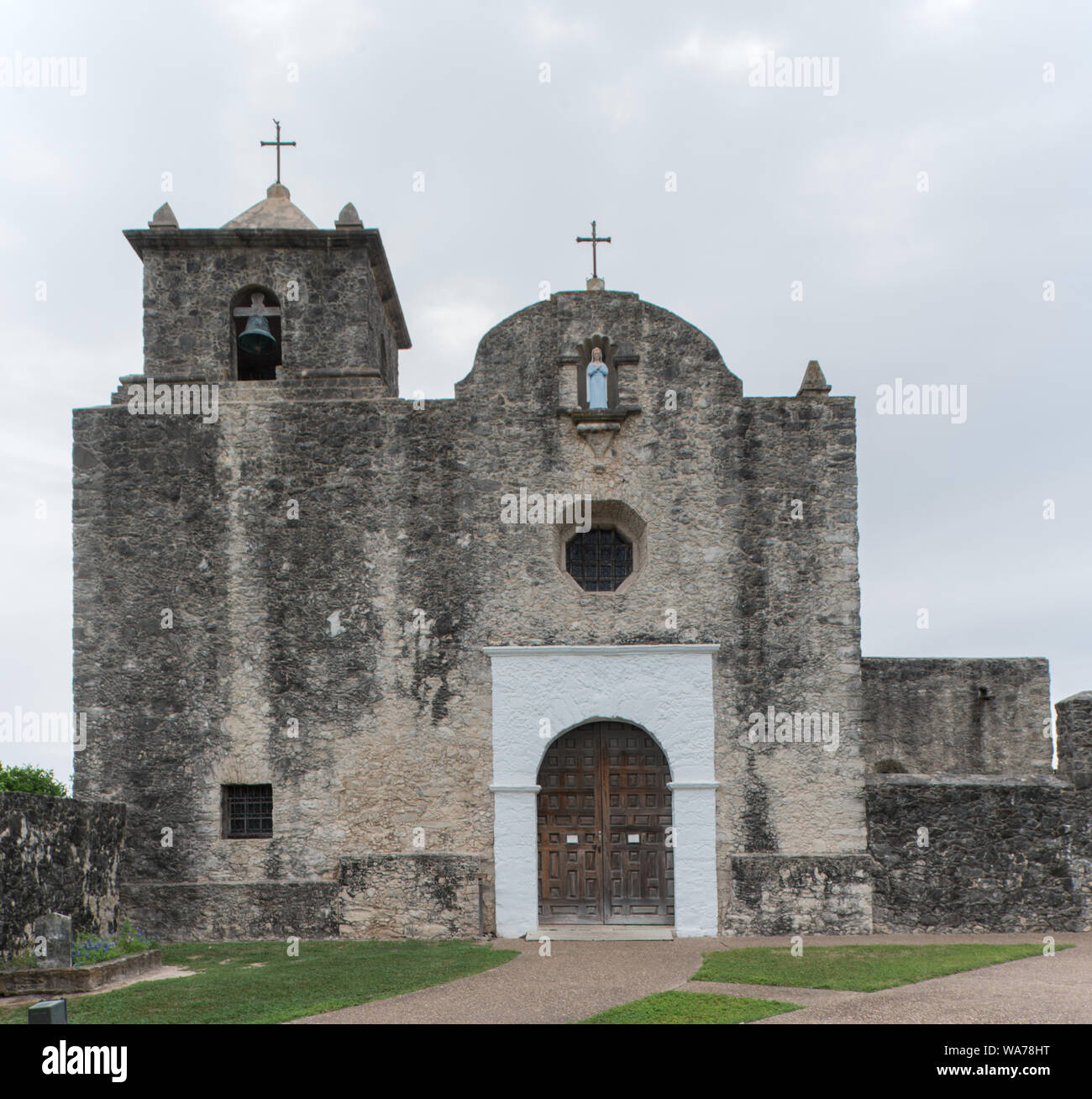 Ein Teil der Presidio Nuestra Señora de Loreto de la Bahia, besser bekannt als Presidio La Bahia, oder einfach La Bahia, fort von der spanischen Armee aufgebaut, die den Kern der Stadt Goliad, Texas wurde Stockfoto