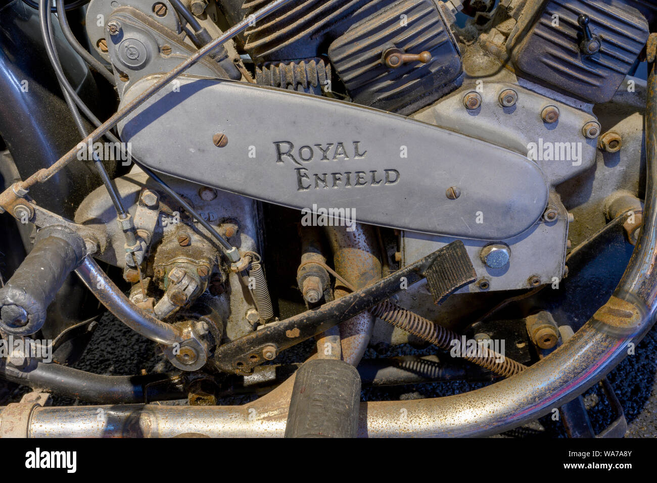 Royal Enfield Bullet 350 - 1930 von British Motor-zyklus. Stockfoto