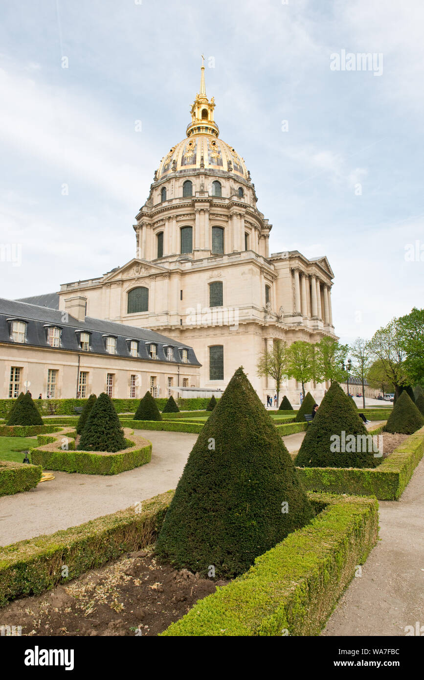 Dom (Kuppel des Invalides). Paris, Frankreich Stockfoto