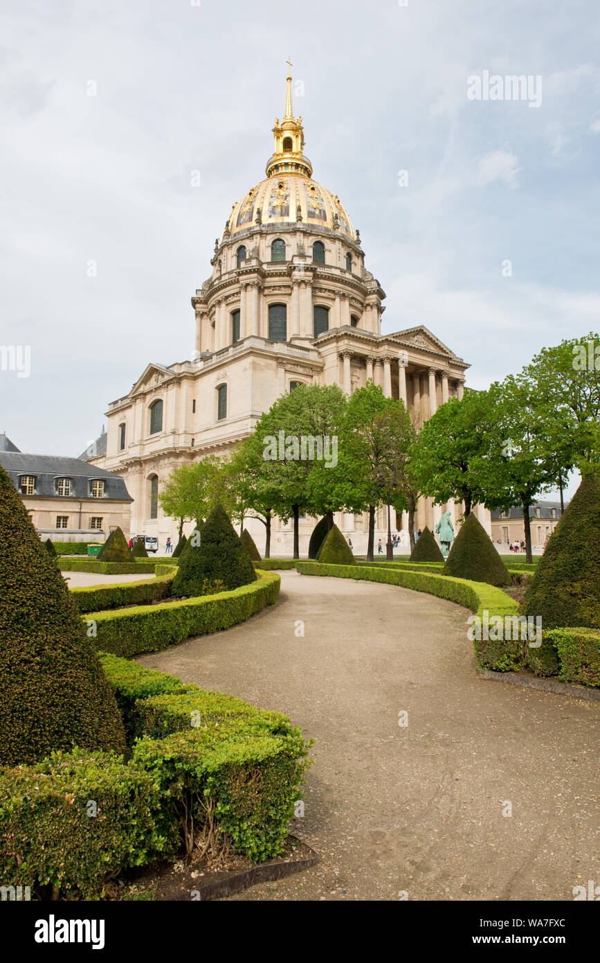 Dom (Kuppel des Invalides). Paris, Frankreich Stockfoto