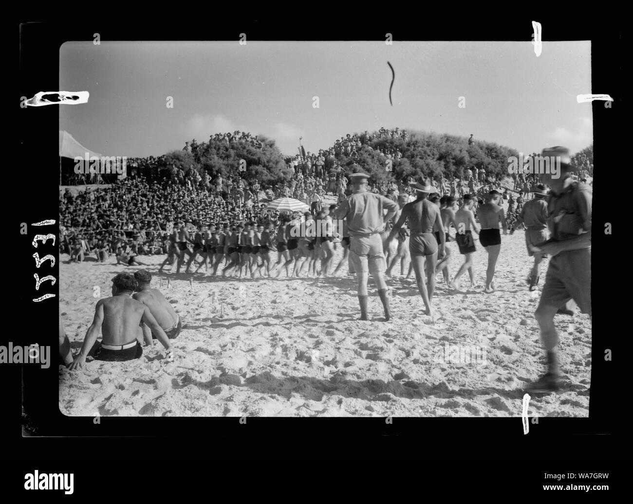 Aust. [D. h. Australischer] Komfort Fonds Karneval am Strand von Gaza Stockfoto