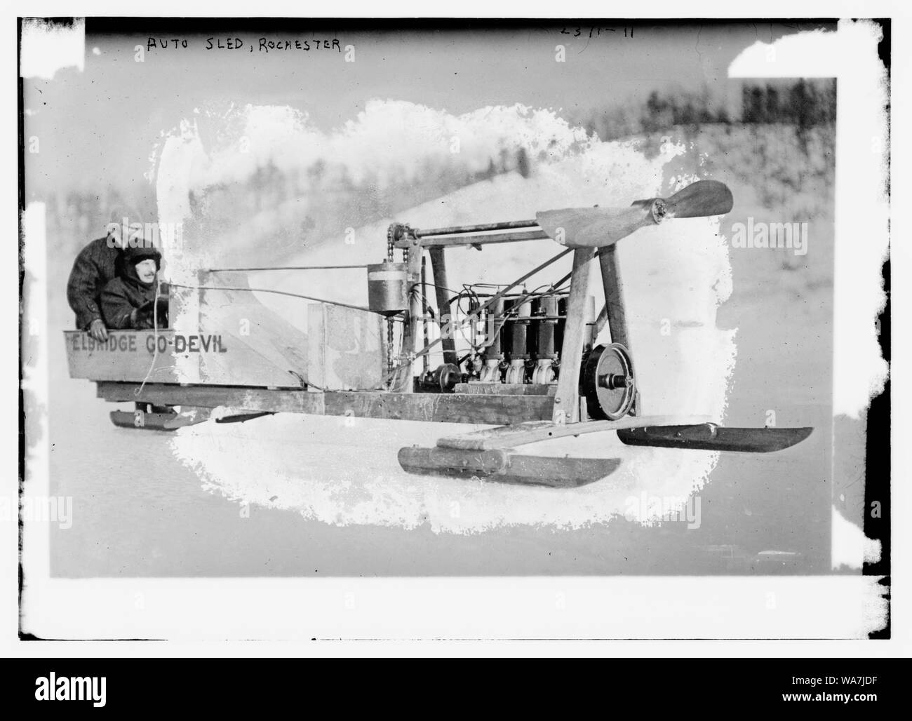 Auto-Schlitten, Rochester Stockfoto