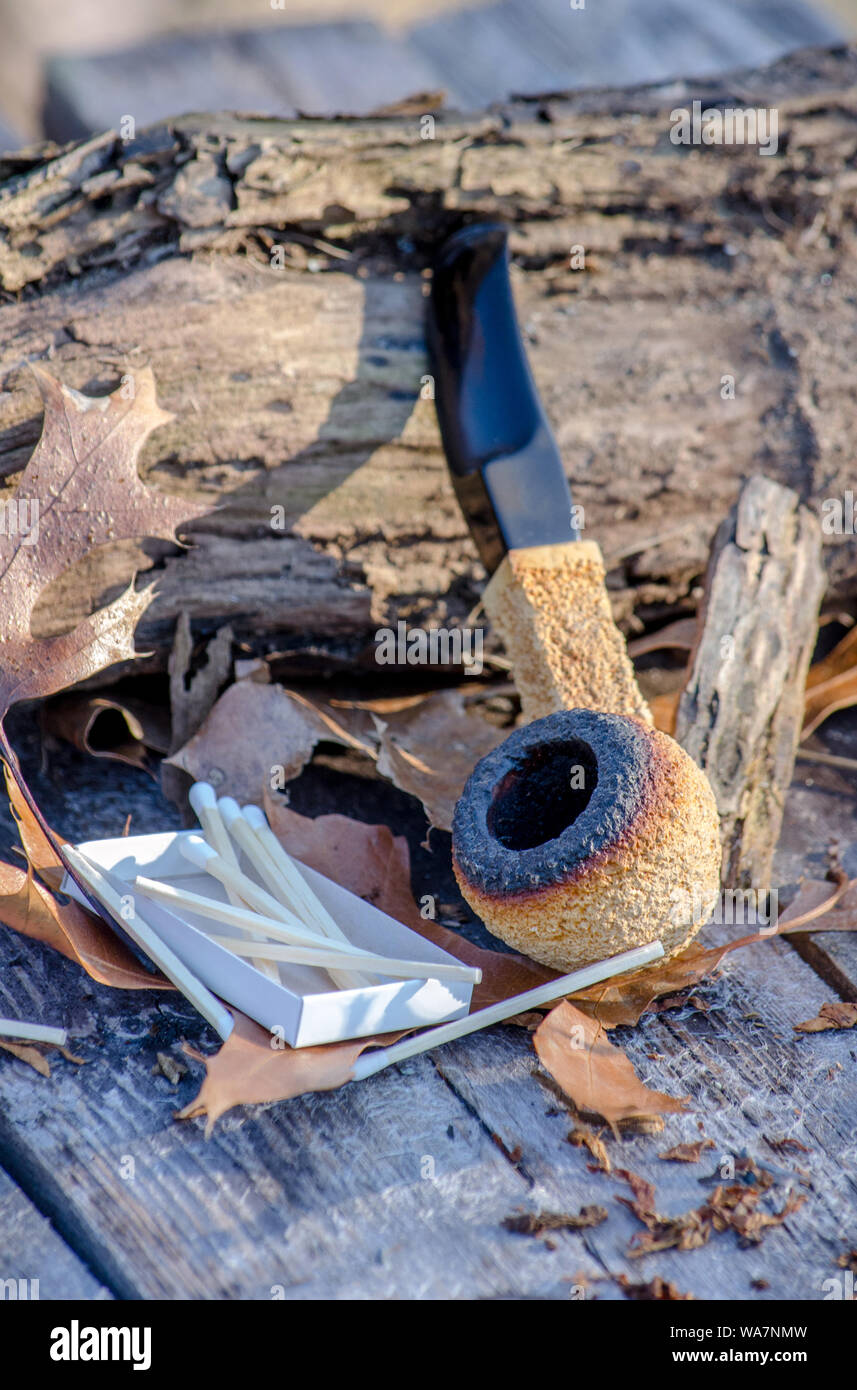 Afrikanische block Meerschaum Stockfoto