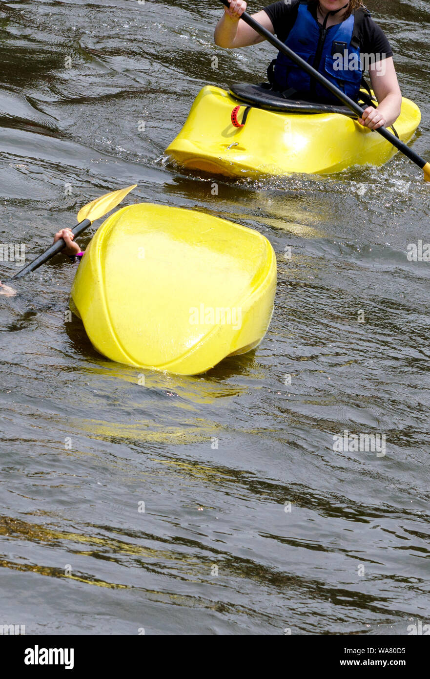 Bootfahren Unfall- und Rettungsdienste Stockfoto
